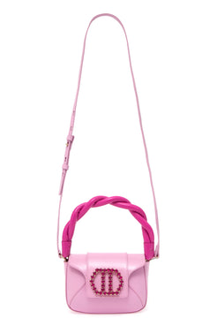 BOLSA TIRACOLO COURO ALÍCIA PEQUENA ROSA