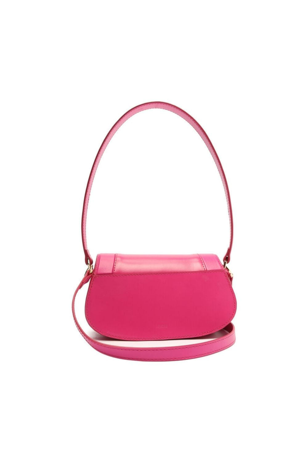 BOLSA TIRACOLO COURO CRISTAL PEQUENA PINK