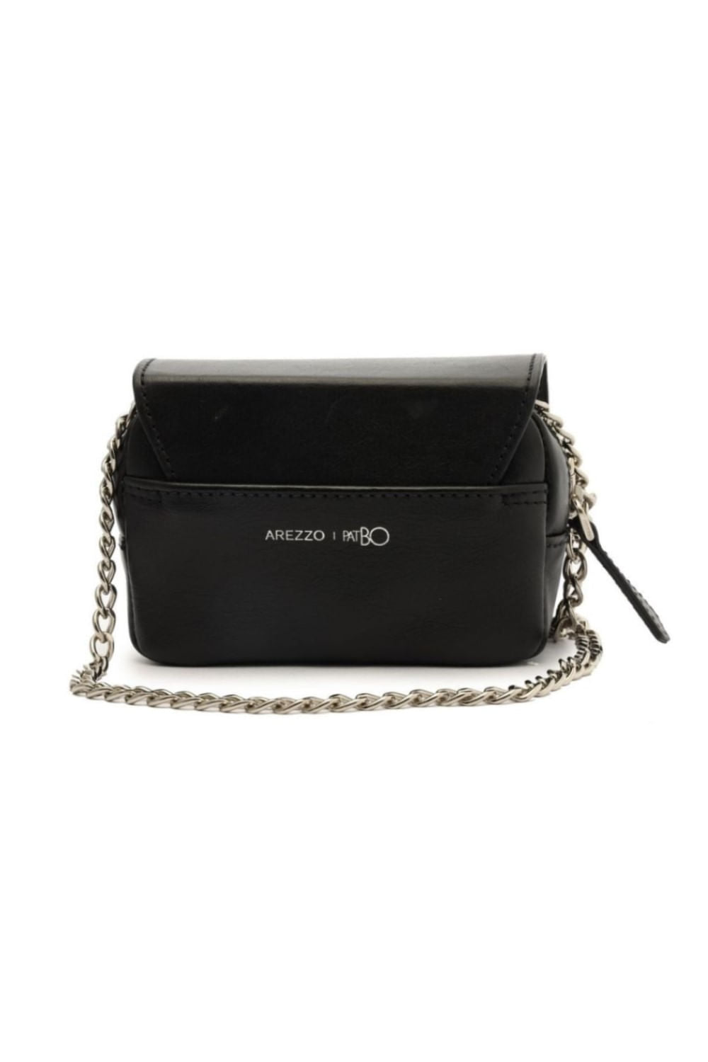 MINI BAG TIRACOLO COURO SAFIRA PRETO