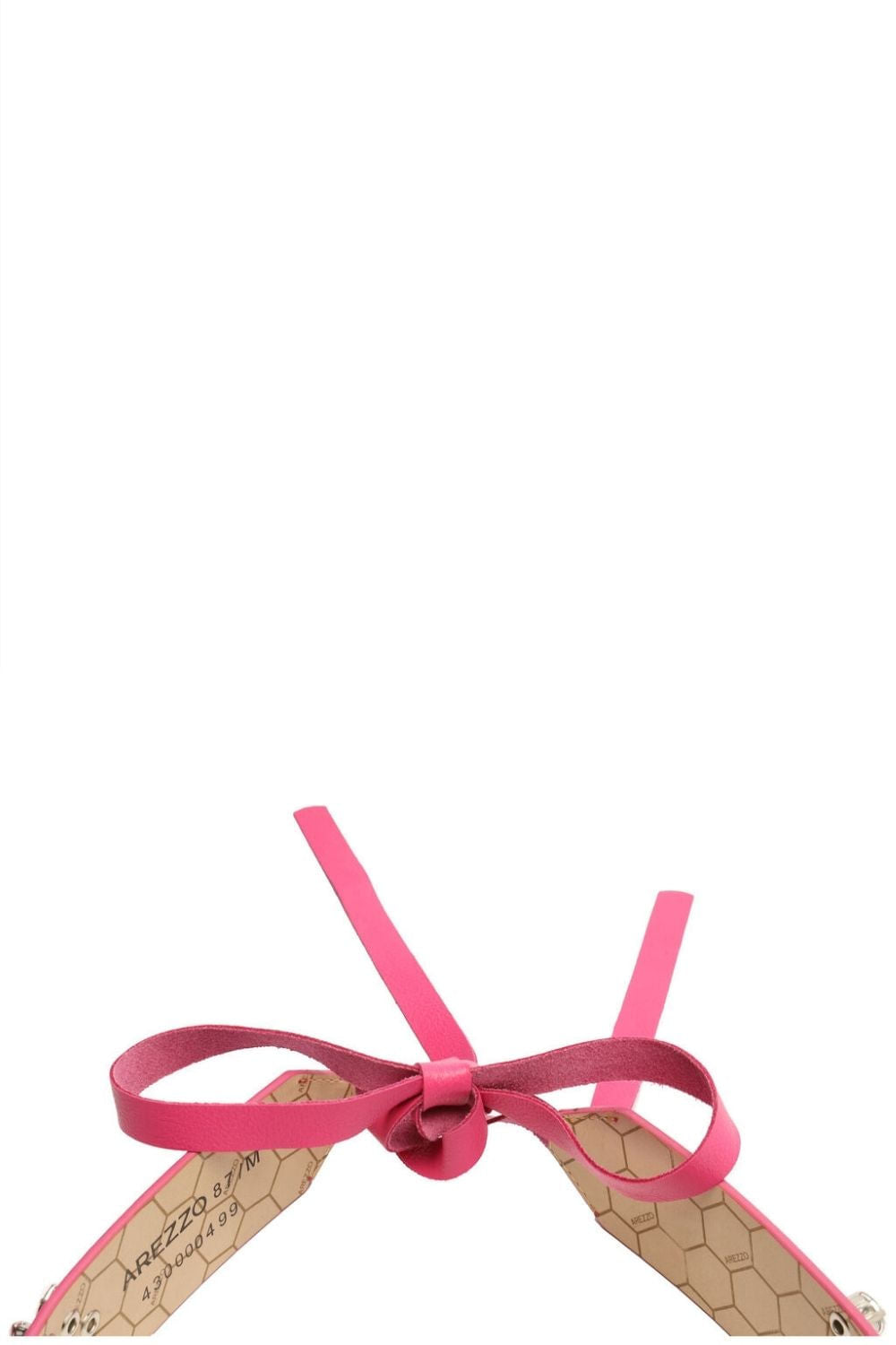 Cinto couro safira largo pink