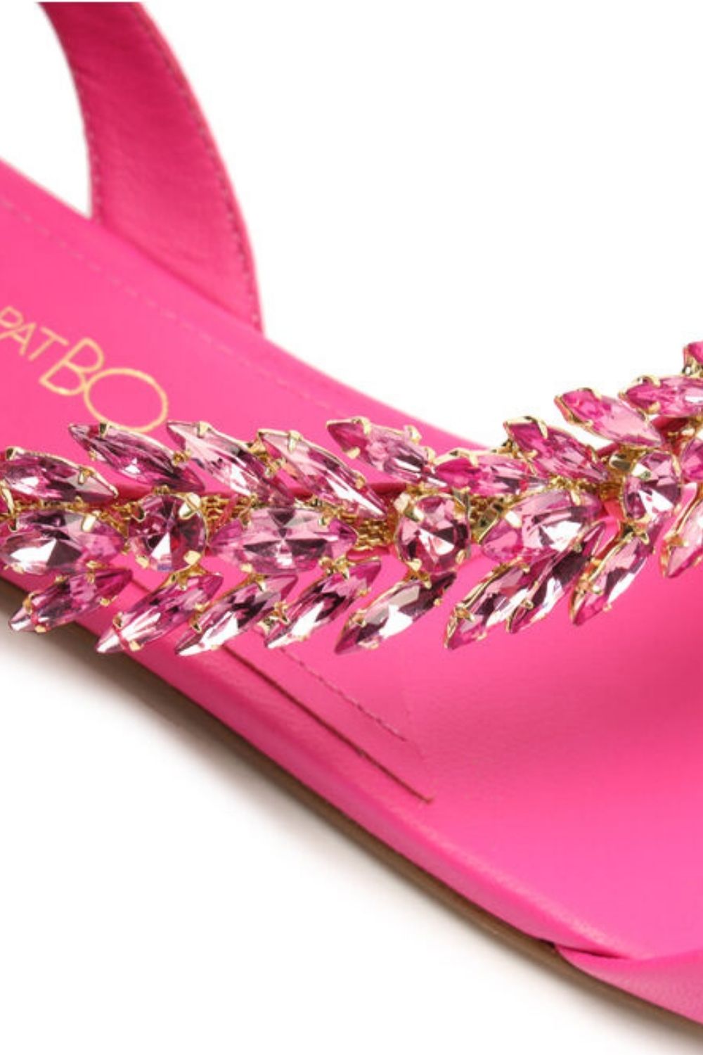 SANDÁLIA RASTEIRA COURO AMARRAÇÃO PINK