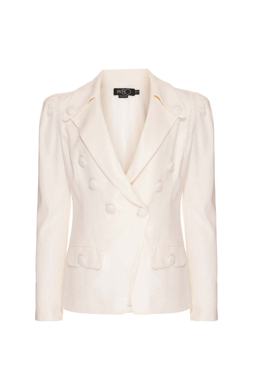 BLAZER ACINTURADO LINHO FRENCH OFF WHITE