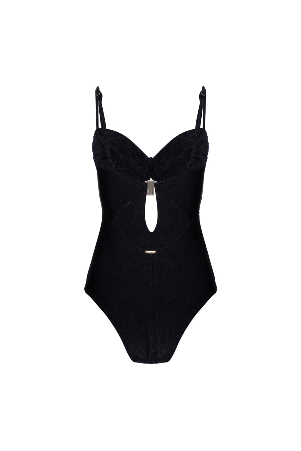 BODY RECORTES LYCRA JACKIE PRETO
