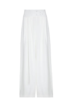 CALÇA PANTALONA CREPE DAISY OFF WHITE