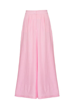 CALÇA PANTALONA LINHO FRENCH ROSA