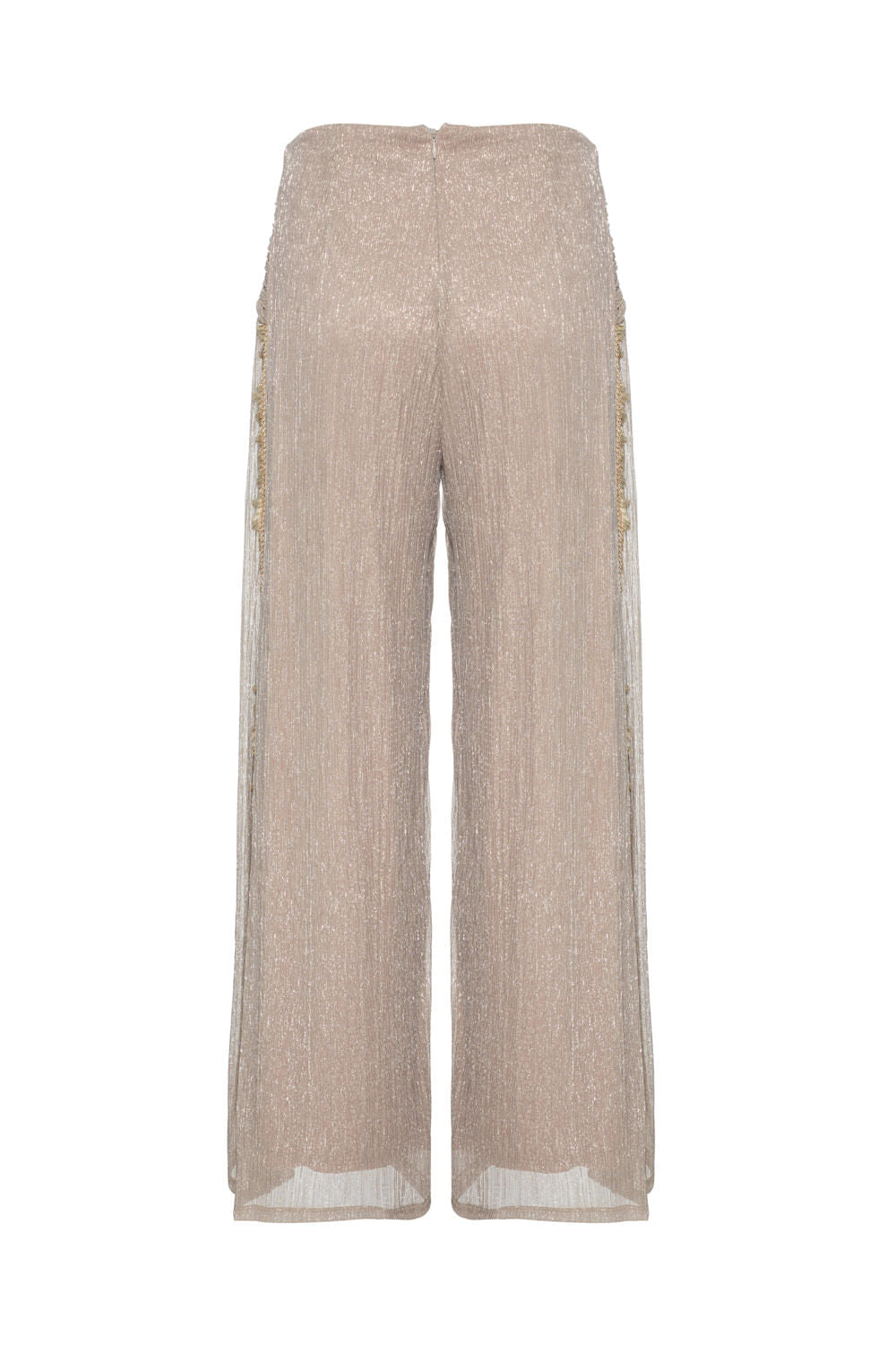 CALÇA AMPLA LUREX HARDY DOURADO
