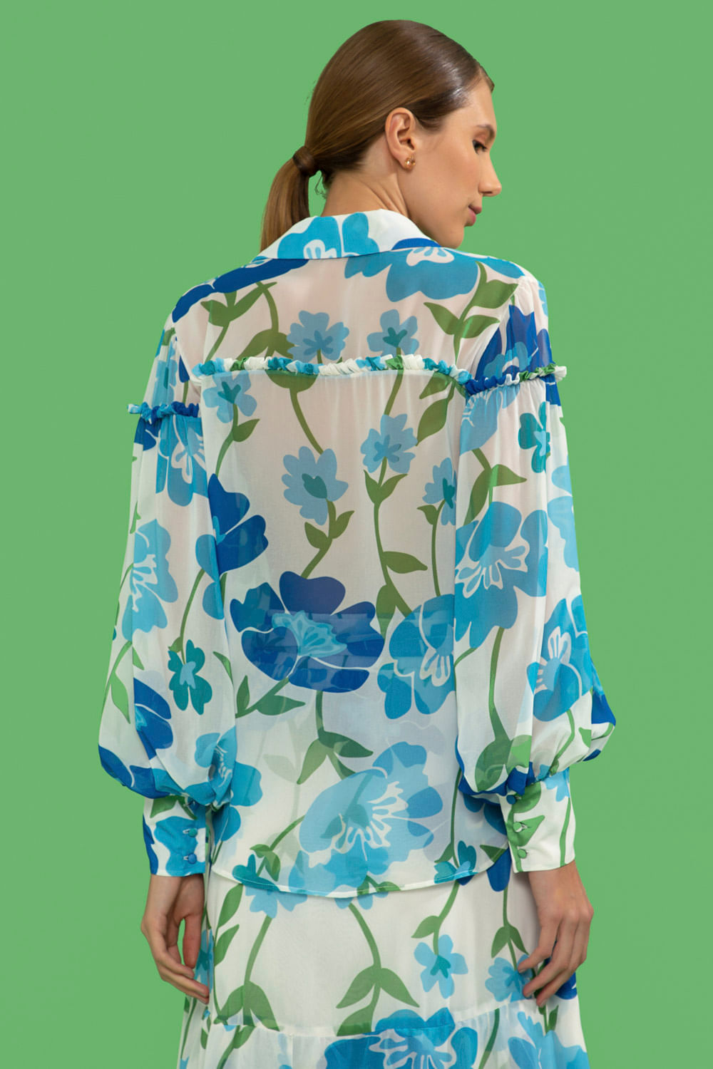 CAMISA RETRÔ FLOWER OFF WHITE