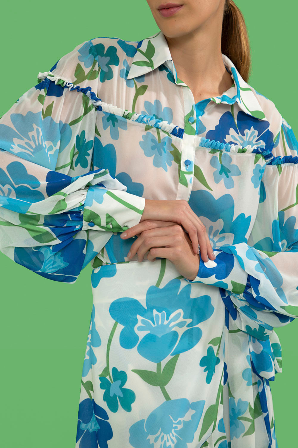 SHORT RETRÔ FLOWER OFF WHITE