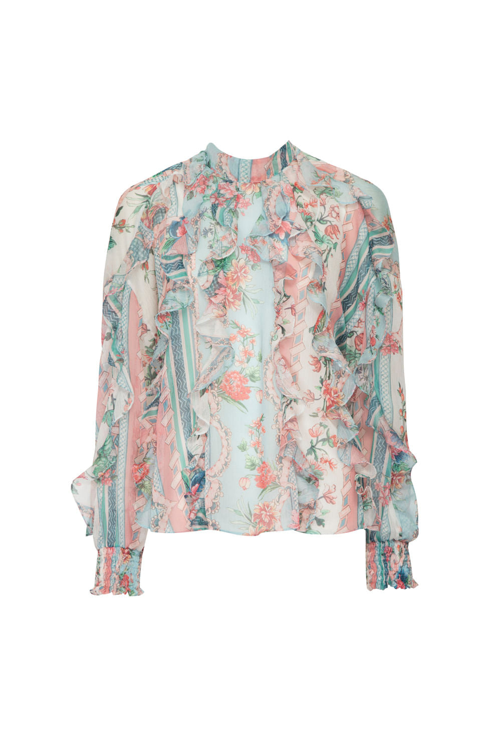CAMISA BABADOS FLORAL ANNA OFF WHITE
