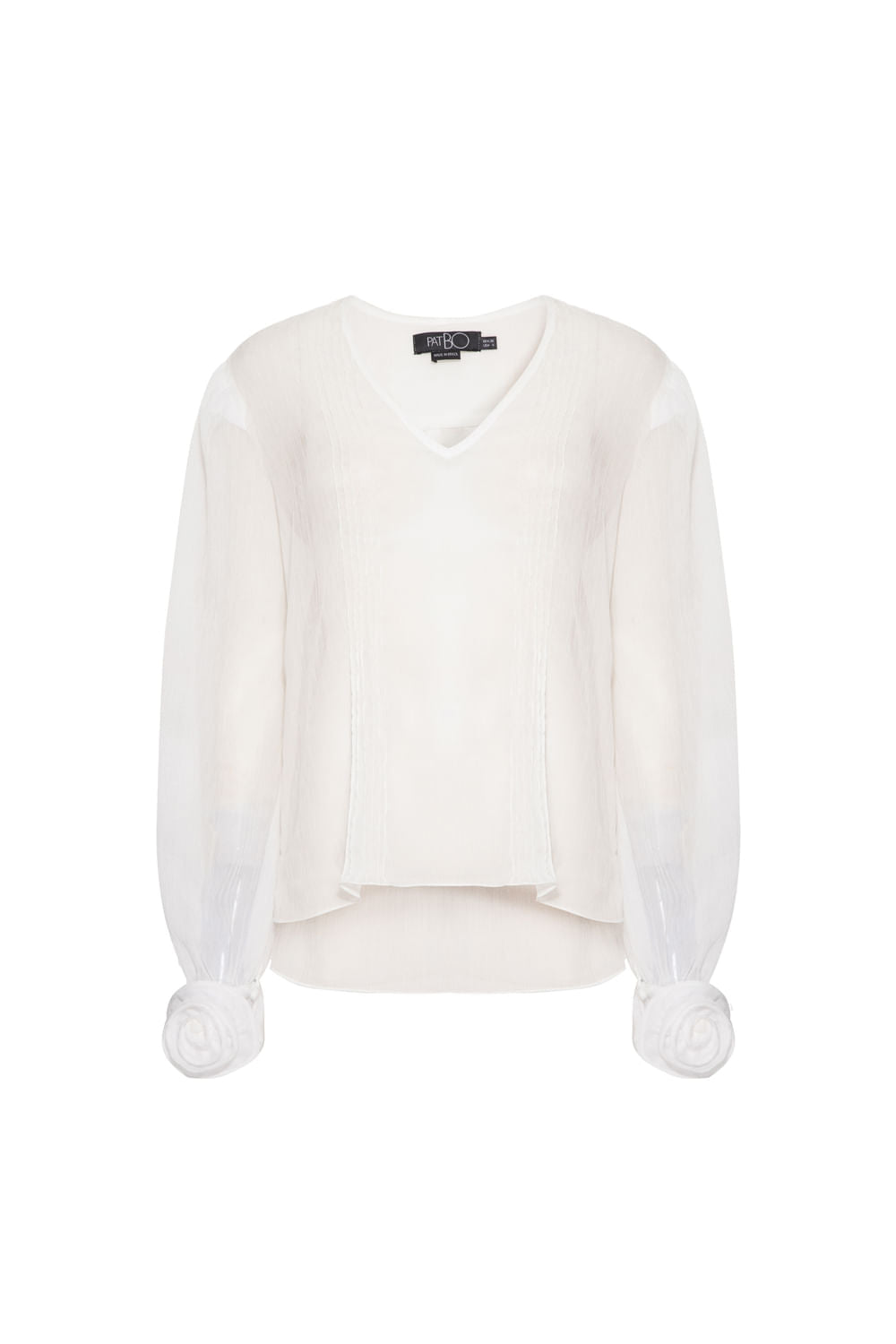 CAMISA TRANSPARÊNCIA FAIR LADY OFF WHITE