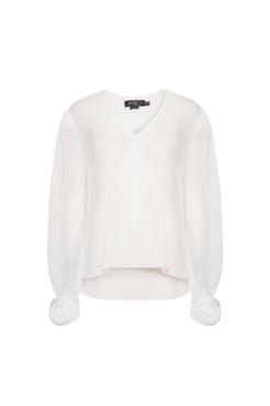 CAMISA TRANSPARÊNCIA FAIR LADY OFF WHITE