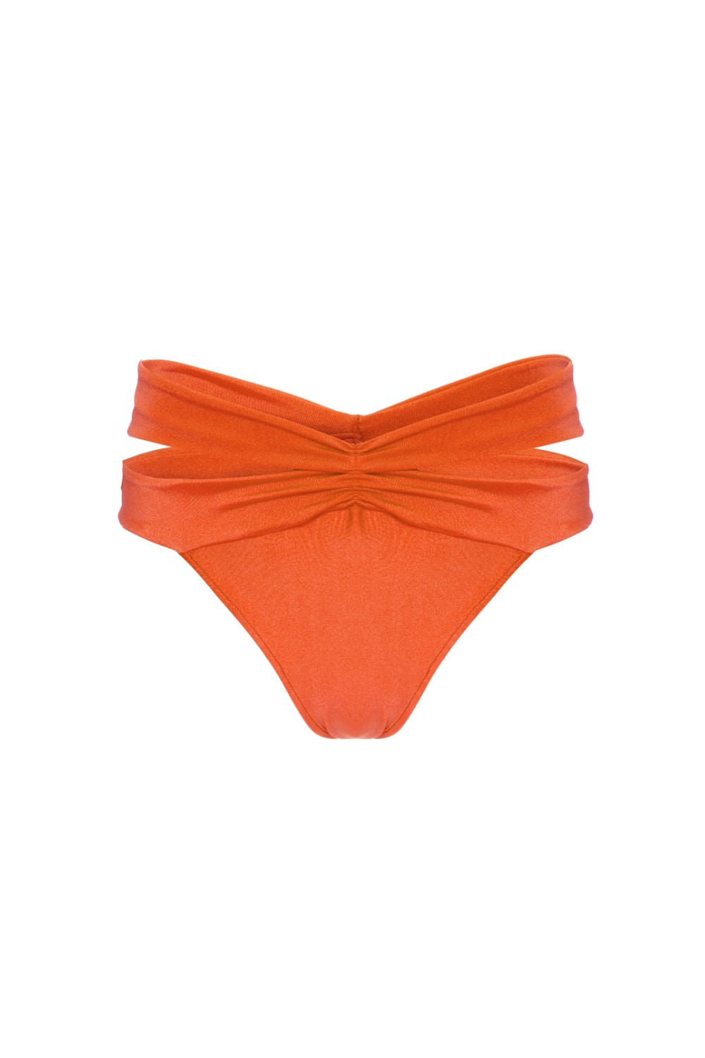 HOT PANTS FAIXAS LYCRA APRICOT LARANJA