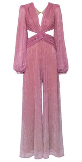 MACACÃO RECORTES LUREX TWIGGY ROSA