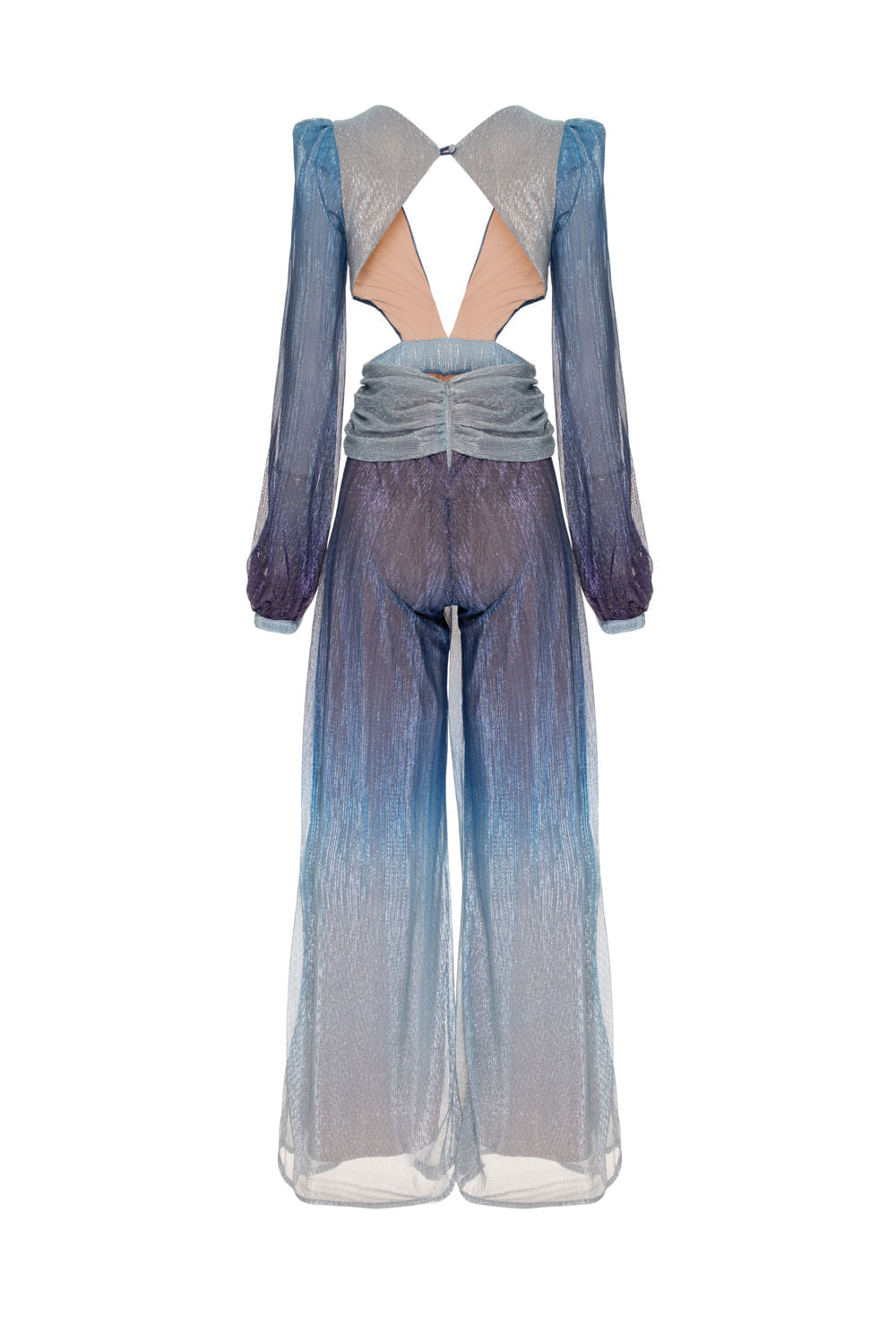 MACACÃO RECORTES LUREX TWIGGY AZUL