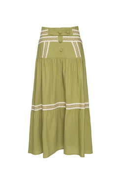 SAIA MÍDI ENTREMEIO LINHO FRENCH VERDE