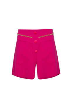 SHORT CORRENTE CREPE CHAIN PINK