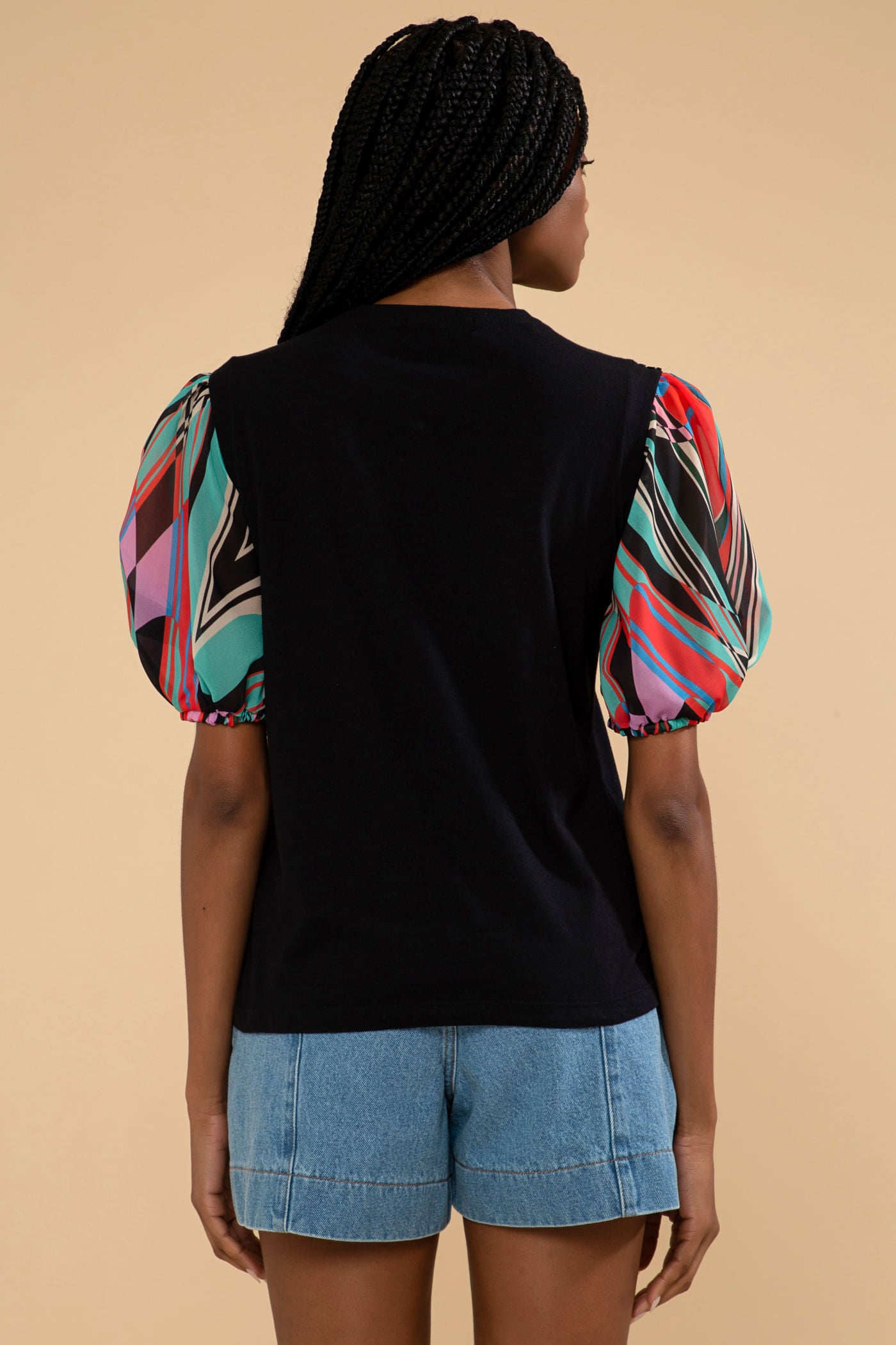 T-SHIRT PSICODELIA PRETO