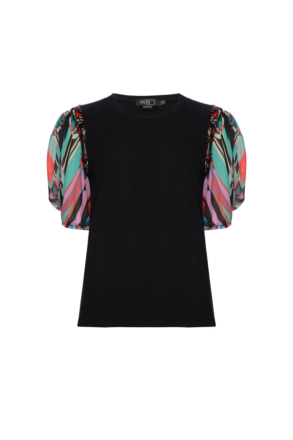 T-SHIRT PSICODELIA PRETO