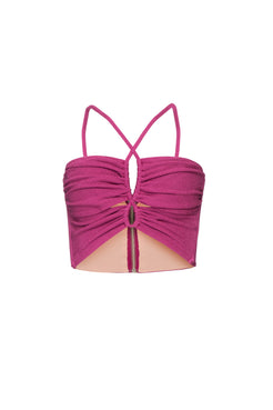 TOP FRANZIDO MALHA BASEL PINK