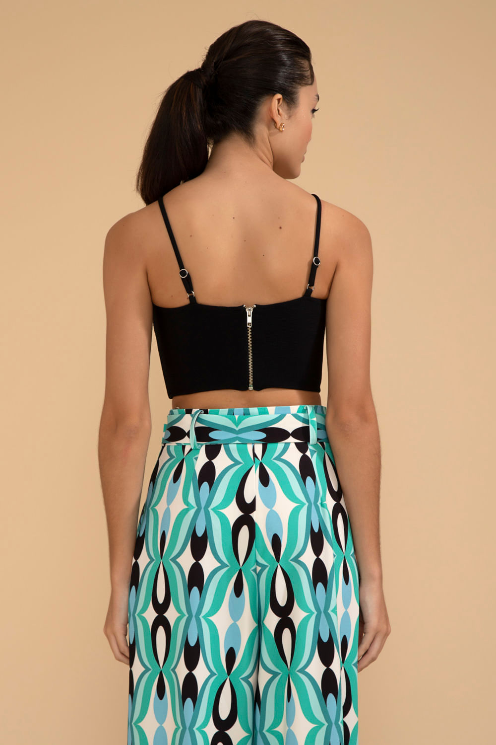 TOP FRANZIDO MALHA BASEL PRETO