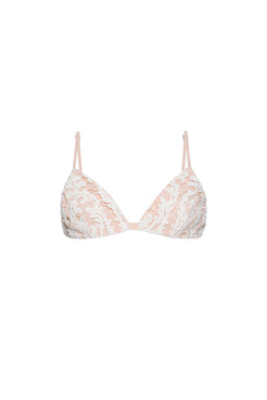 TOP CROPPED GUIPIR BIRKIN OFF WHITE