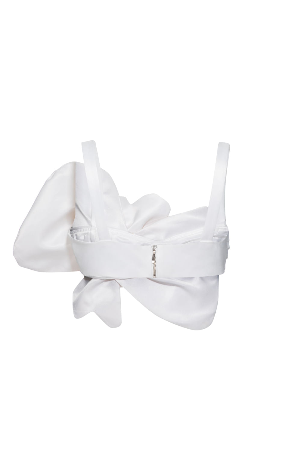 TOP CROPPED FLOR PARTY TATE OFF WHITE