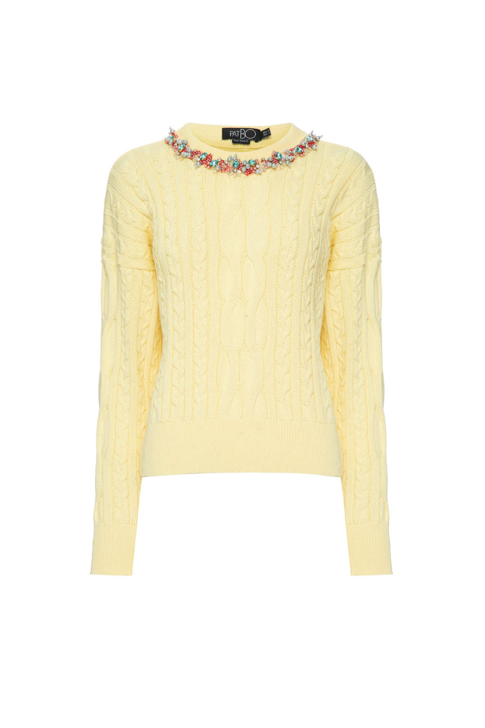 TRICOT GOLA BORDADA DREAM FESTIVAL AMARELO