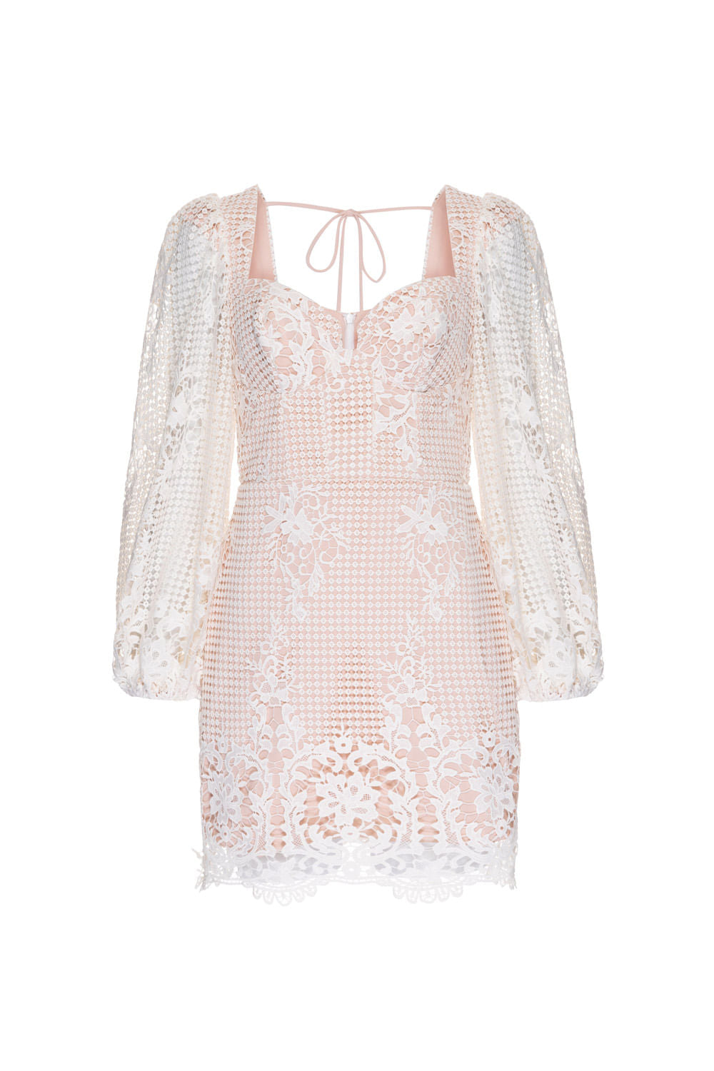 VESTIDO CURTO GUIPIR BIRKIN OFF WHITE