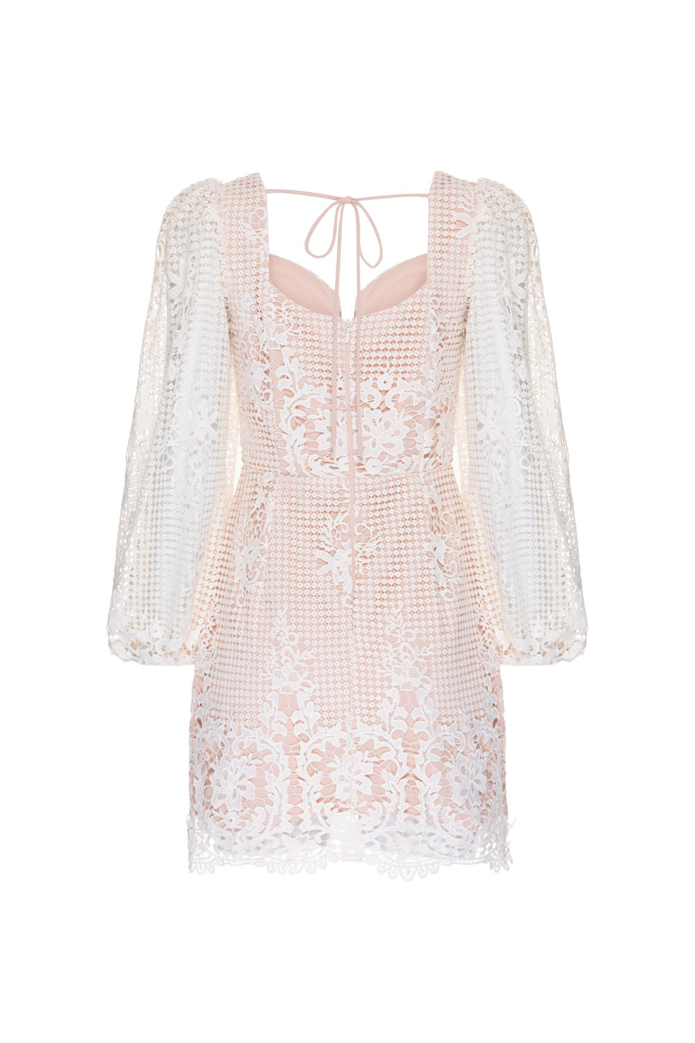 VESTIDO CURTO GUIPIR BIRKIN OFF WHITE