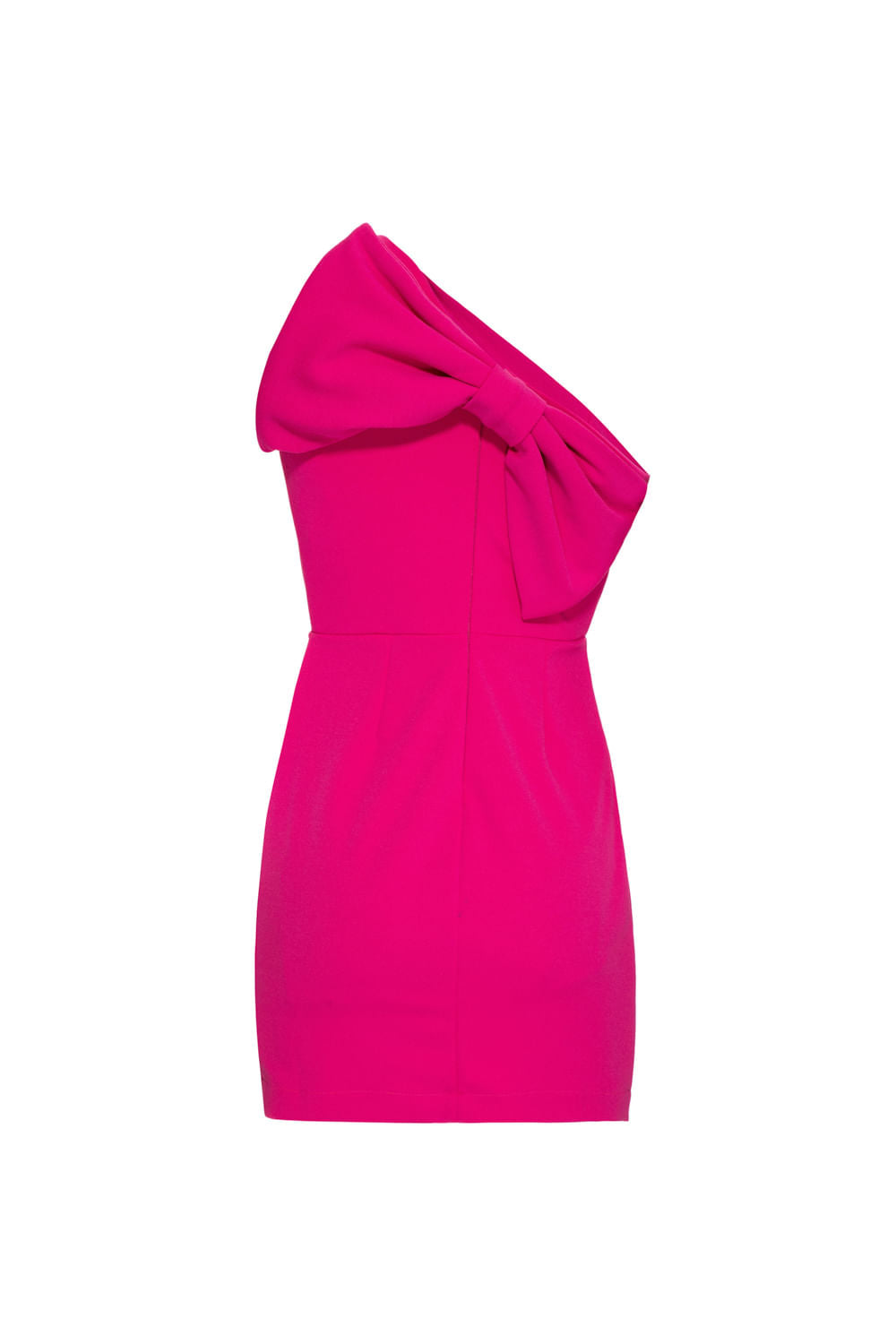 VESTIDO CURTO LAÇO CREPE DAISY PINK
