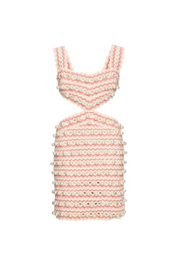 VESTIDO CURTO ENTREMEIO FLORAL ANNA OFF WHITE