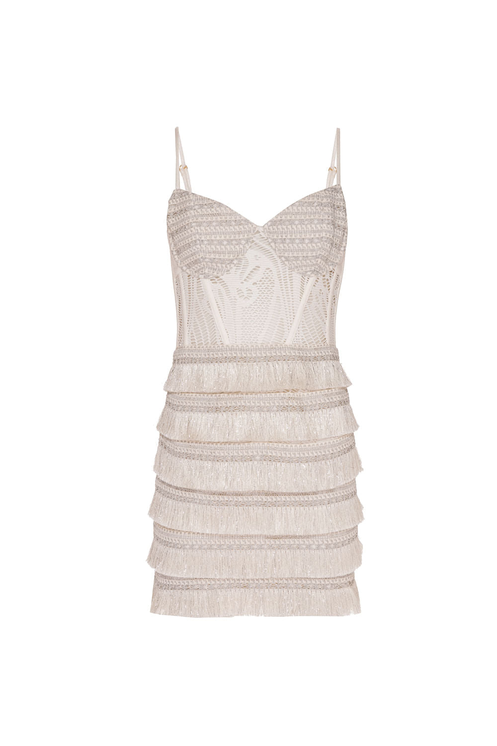 VESTIDO CURTO CORSET NANCY OFF WHITE