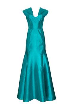 VESTIDO LONGO CORSET SAIA SEREIA VERDE
