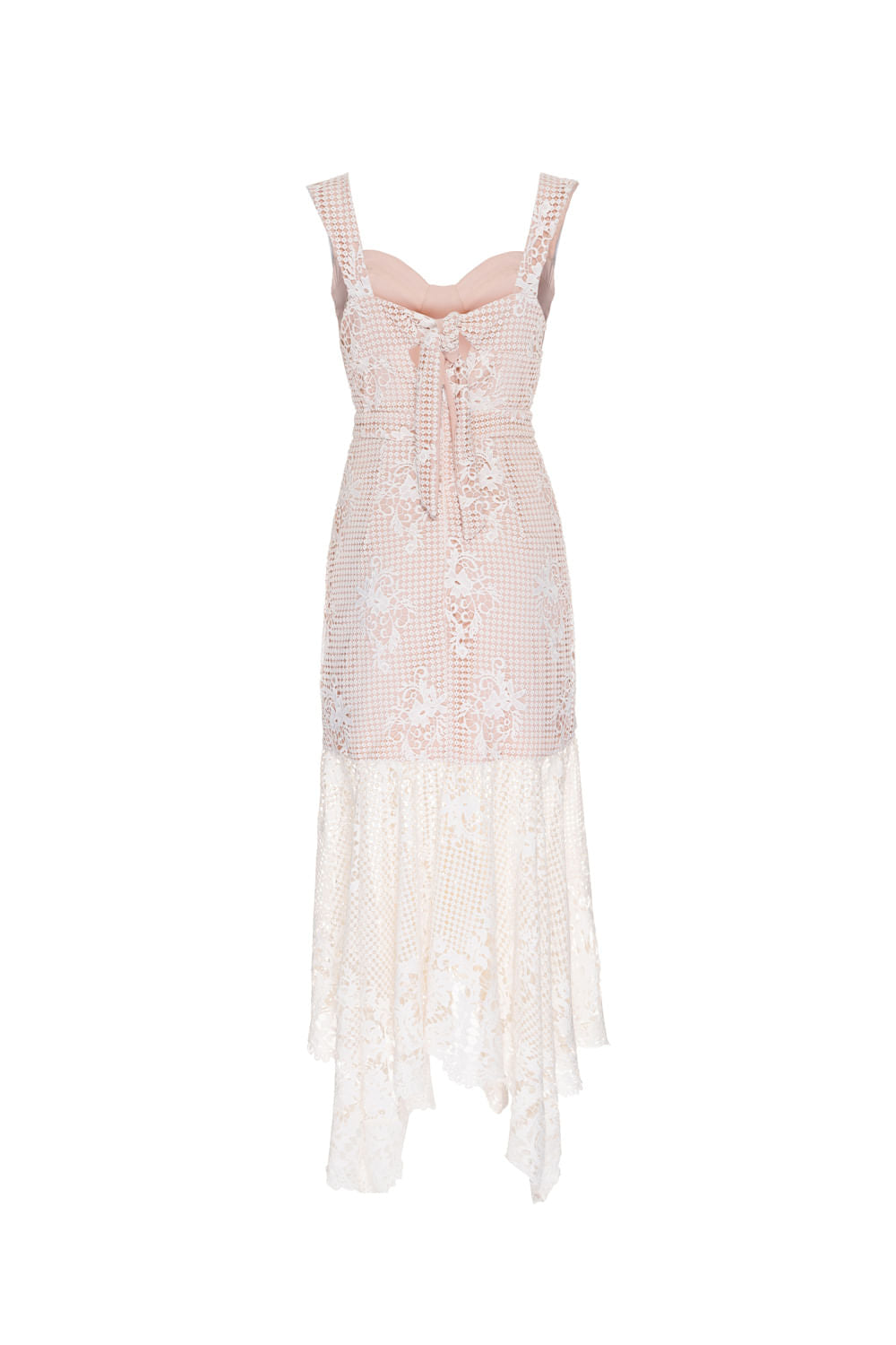 VESTIDO MÍDI GUIPIR BIRKIN OFF WHITE