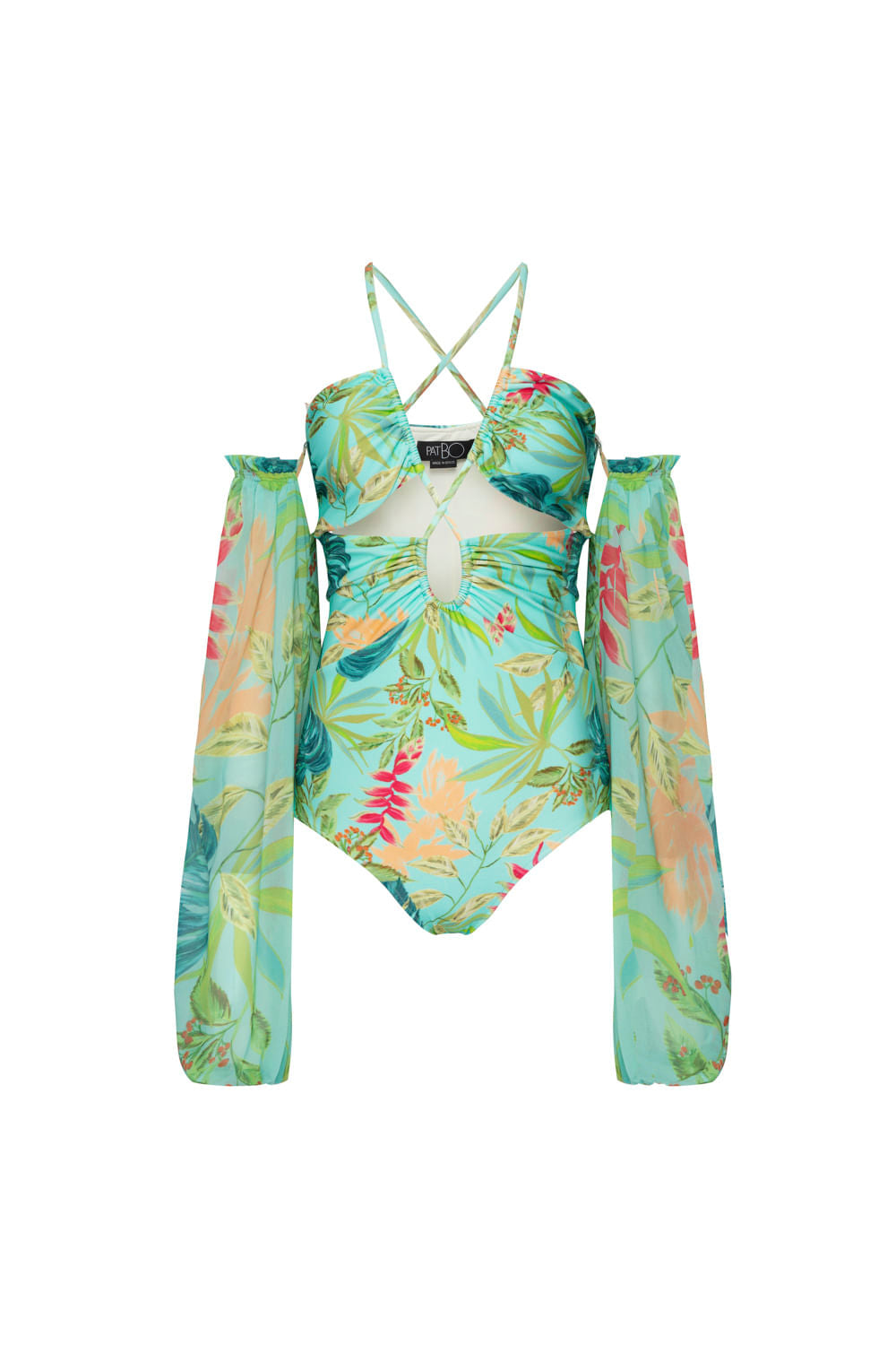 BODY FRANZIDO TROPICÁLIA VERDE