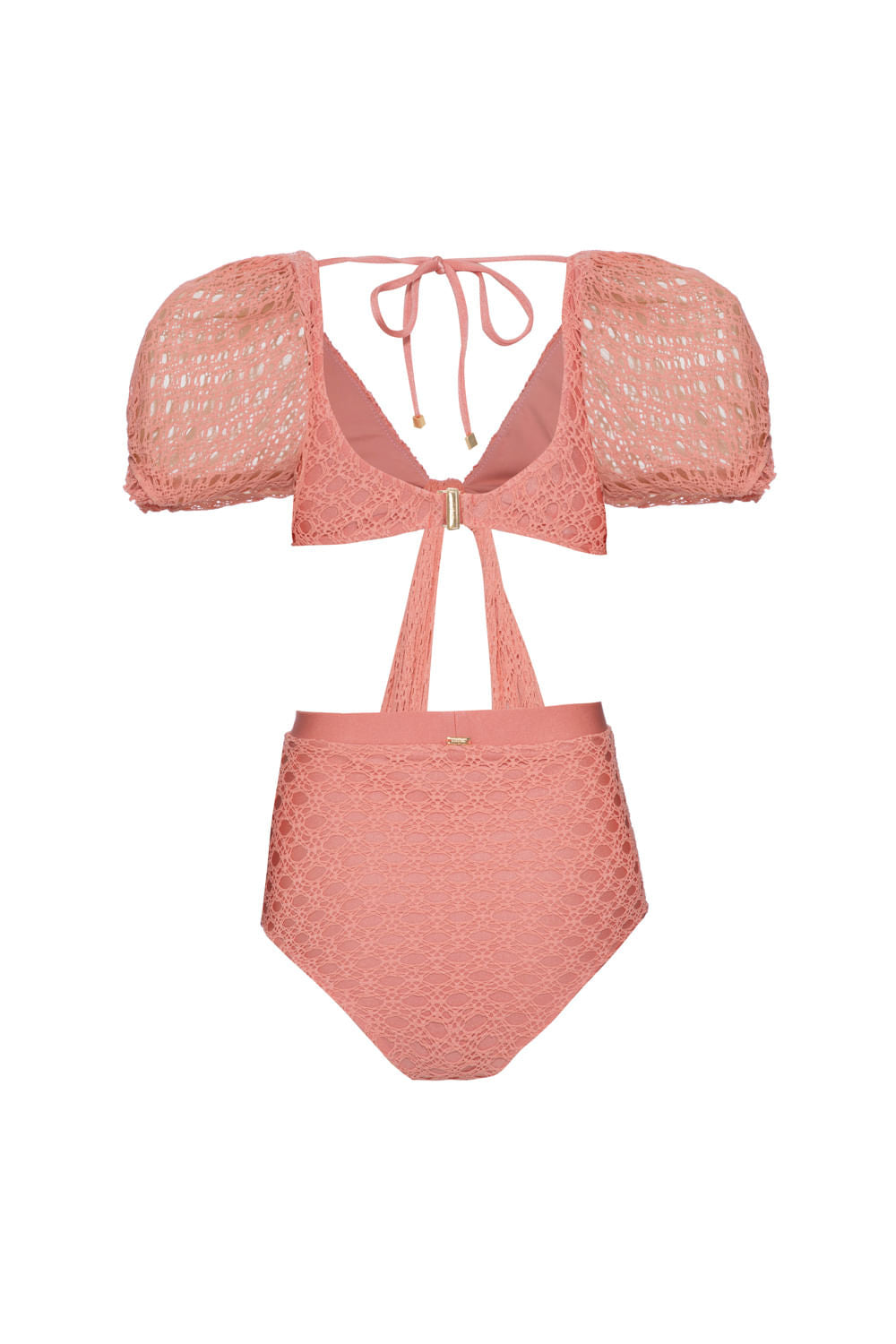 BODY MANGA BUFANTE LYCRA FEMME CORAL