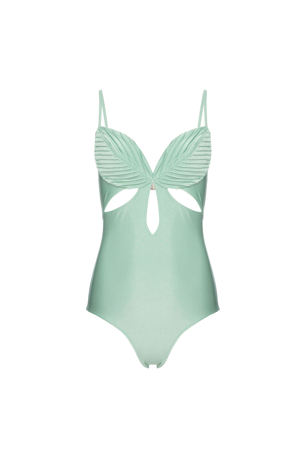 BODY RECORTES LYCRA FEMME VERDE