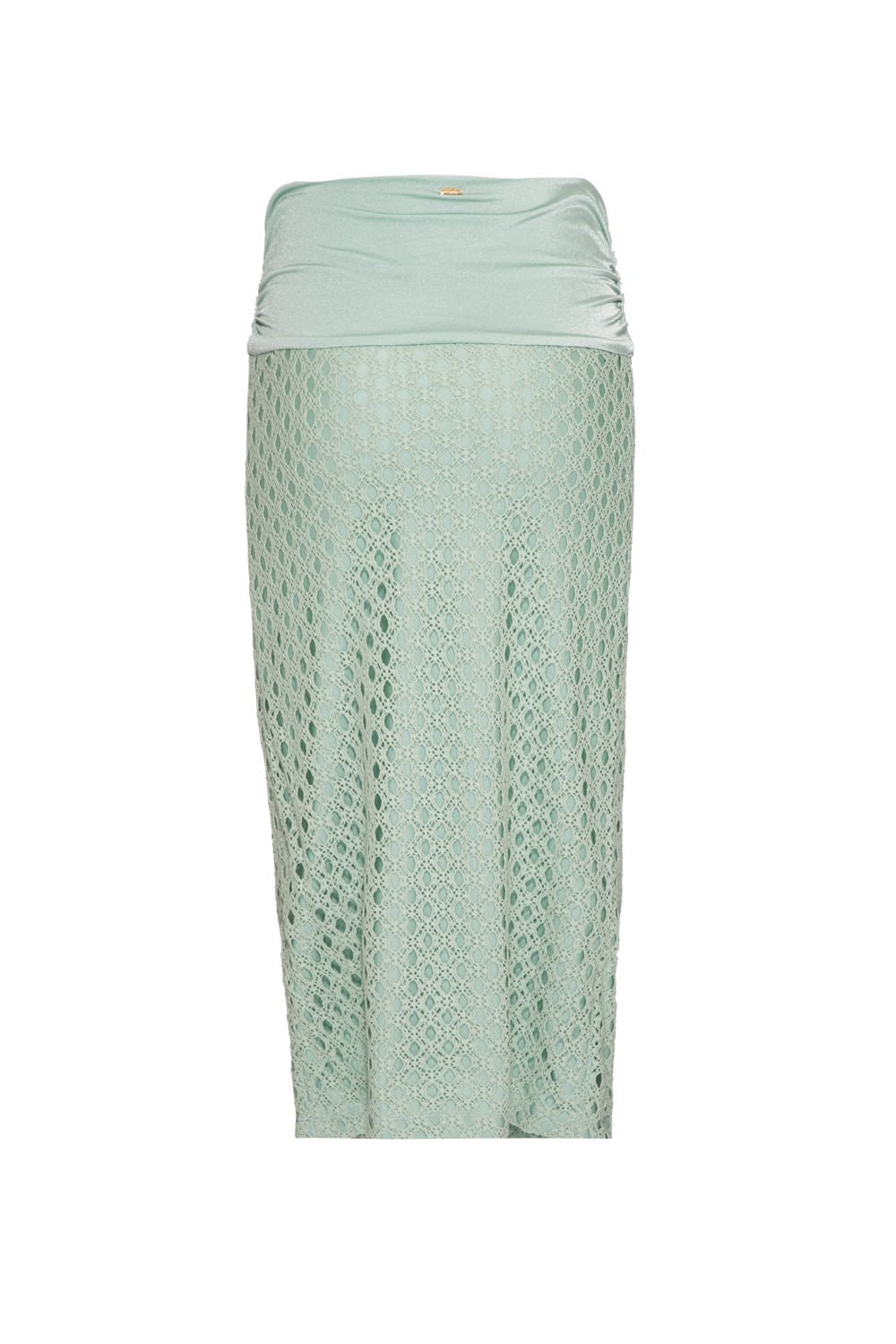 SAIA MÍDI ARGOLA LYCRA FEMME VERDE