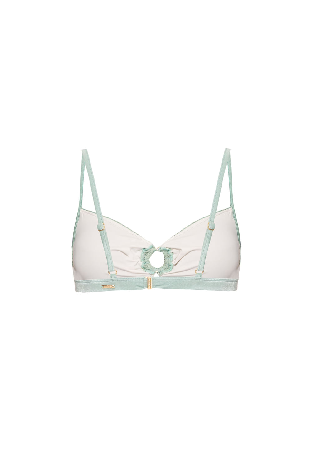 TOP BIQUÍNI ARGOLA LYCRA FEMME VERDE