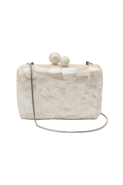 BOLSA CLUTCH MADREPÉROLA RETANGULAR MADRECLARA
