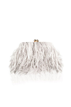 BOLSA CHARLOTTE FEATHER OFF WHITE