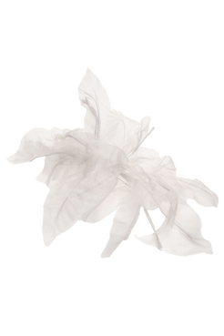 BROCHE FLOR ORIGAMI ORGANZA OFF WHITE