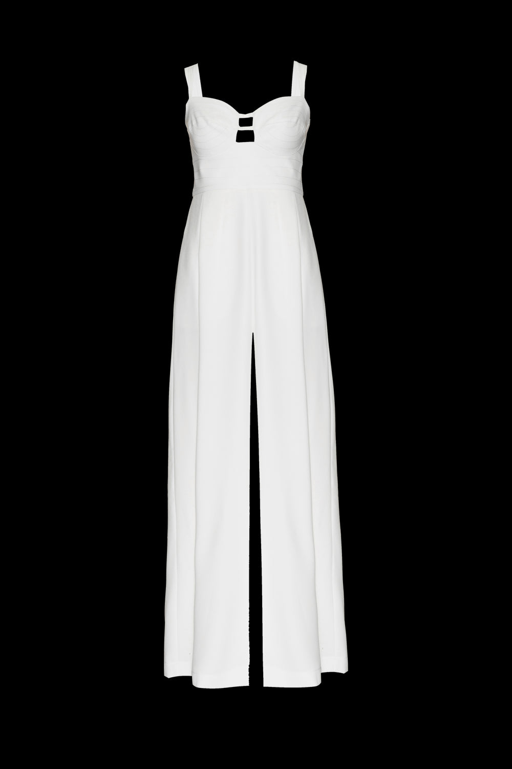 MACACÃO RECORTES LOYAL CREPE OFF WHITE