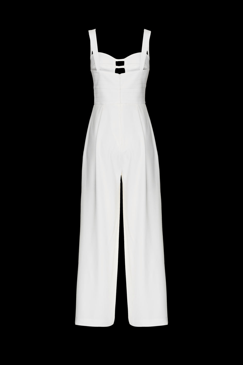 MACACÃO RECORTES LOYAL CREPE OFF WHITE