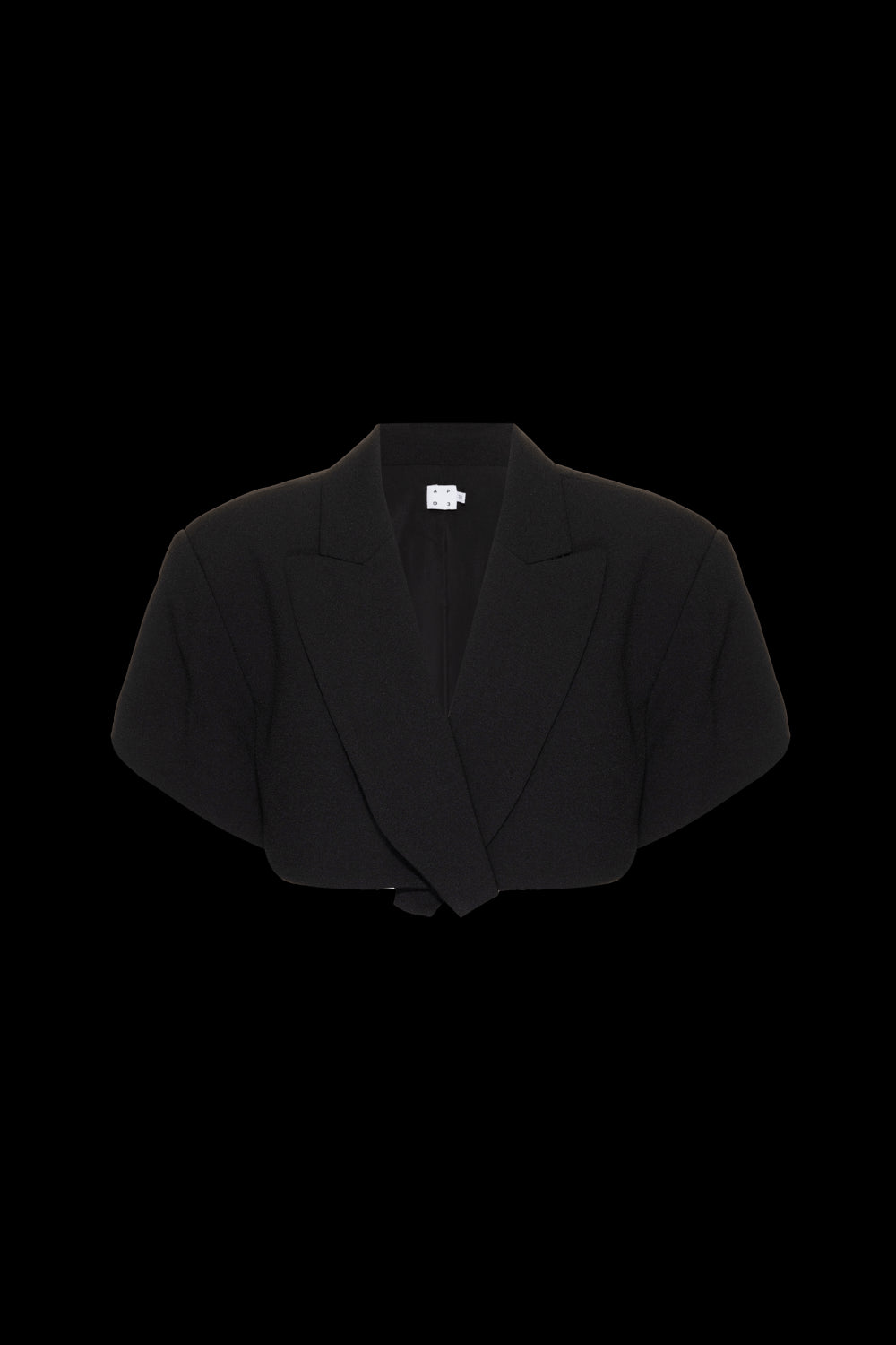 TOP BLAZER TRANSPASSADO LOYAL CREPE PRETO