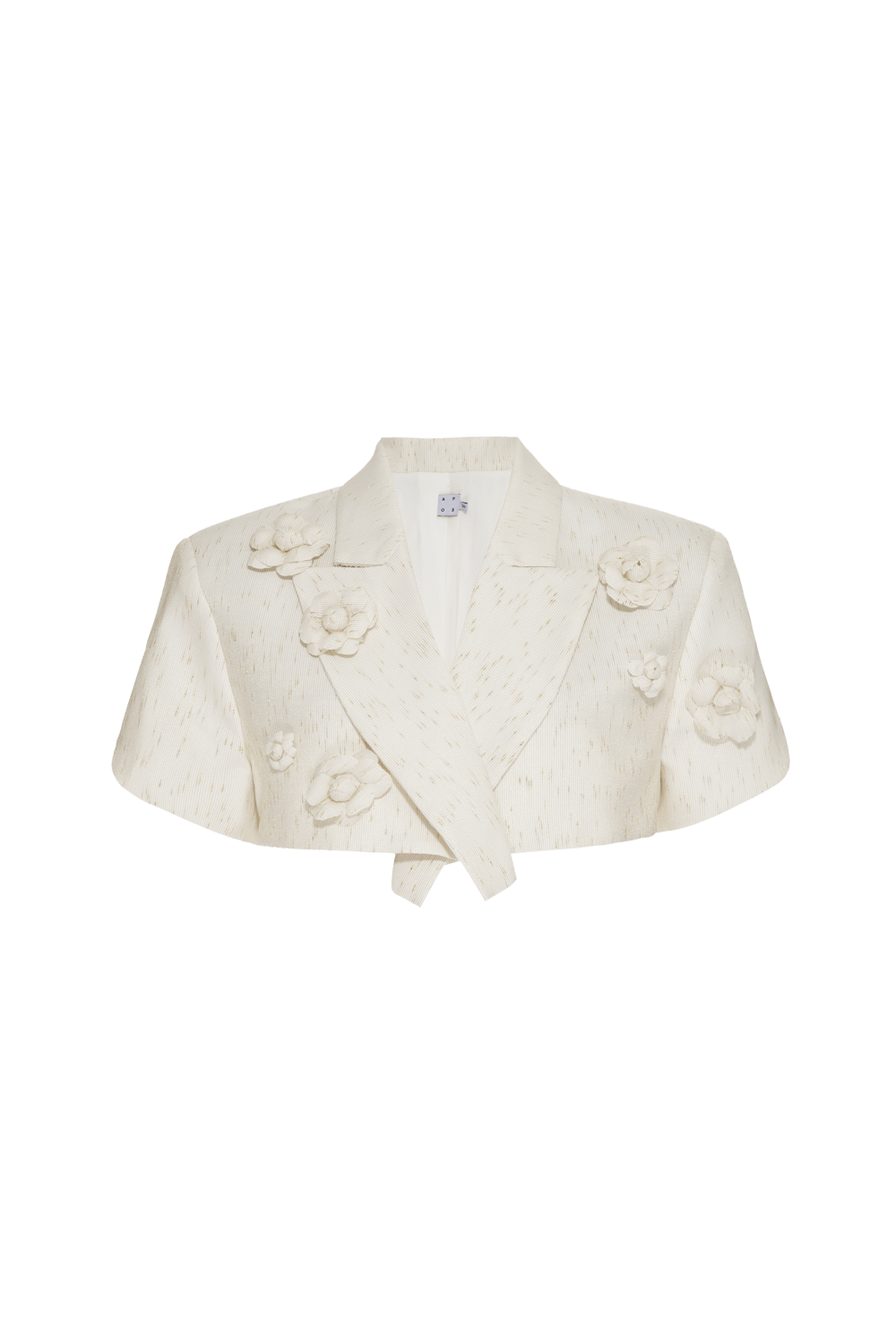 TOP BLAZER BORDADO NATURE PARMA OFF WHITE