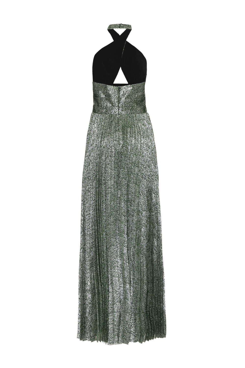 VESTIDO LONGO FRENTE ÚNICA TULE ZOE VERDE