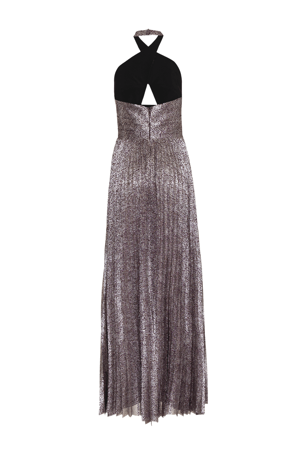 VESTIDO LONGO FRENTE ÚNICA TULE ZOE UVA