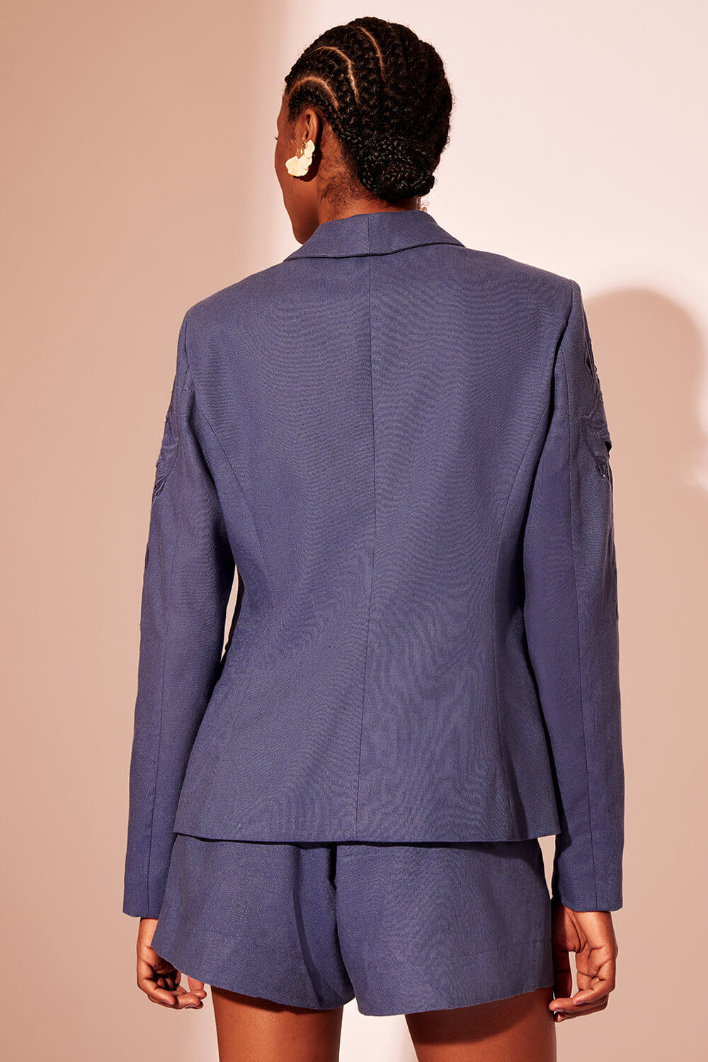 BLAZER RECORTES LINHO RICHELIEU URBAN MARINHO
