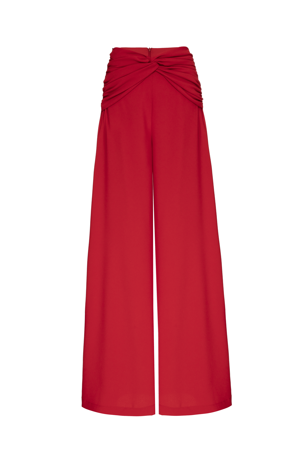 CALÇA AMPLA CREPE DESIRE VERMELHO